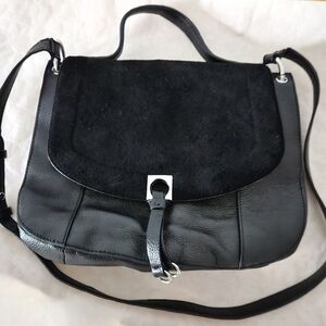 Ivanka Trump black saddle bag purse Claudia style